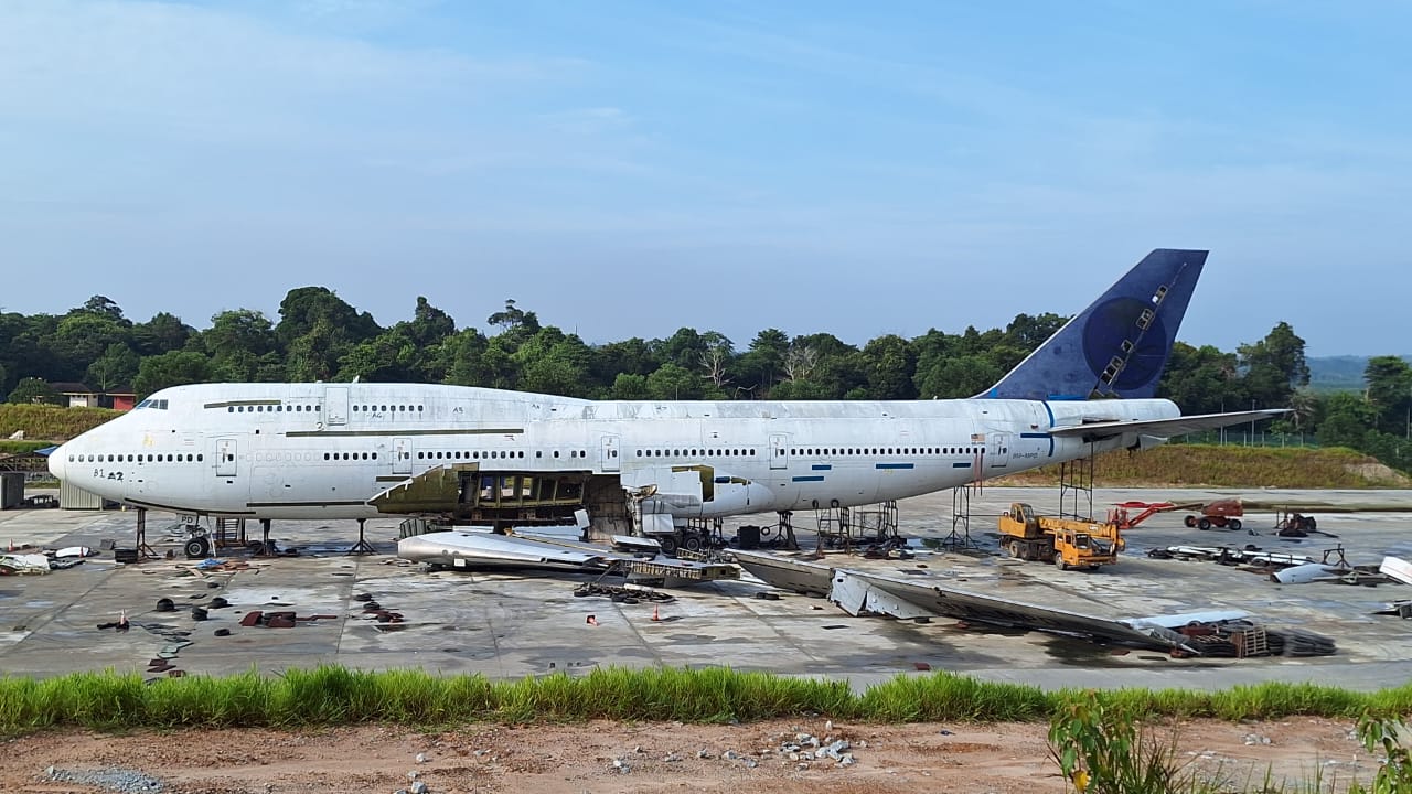 Boeing 747 undergoing conversion for CQB training